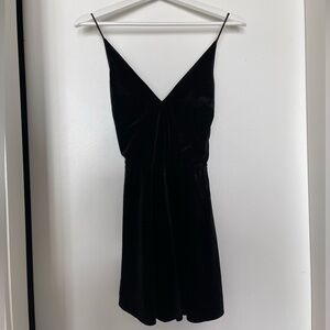 Velvet black romper
